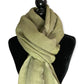 Linen Handwoven Scarf - Olive Green