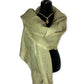 Linen Handwoven Scarf - Olive Green