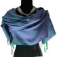 Solid Handwoven Scarf - Emerald & Purple