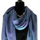 Solid Handwoven Scarf - Emerald & Purple