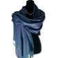 Solid Handwoven Scarf - Emerald & Purple