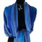 Striped Handwoven Scarf - Egyptian Blue & Azure