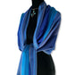 Striped Handwoven Scarf - Egyptian Blue & Azure