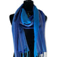 Striped Handwoven Scarf - Egyptian Blue & Azure