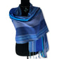Striped Handwoven Scarf - Egyptian Blue & Azure