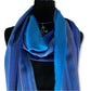 Striped Handwoven Scarf - Egyptian Blue & Azure