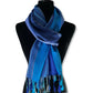 Striped Handwoven Scarf - Egyptian Blue & Azure