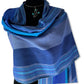 Striped Handwoven Scarf - Egyptian Blue & Azure