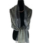 Striped Handwoven Scarf - Shades of Gray & Mustard