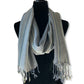 Striped Handwoven Scarf - Shades of Gray