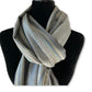 Striped Handwoven Scarf - Shades of Gray