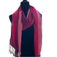 Wide Striped Handwoven Scarf - Pink Charlotte & Plum