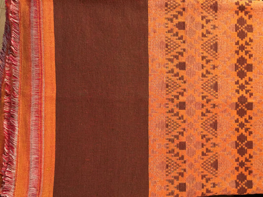 Handwoven Egyptian Cotton Bedspread - Diamond Motif - Double/Queen