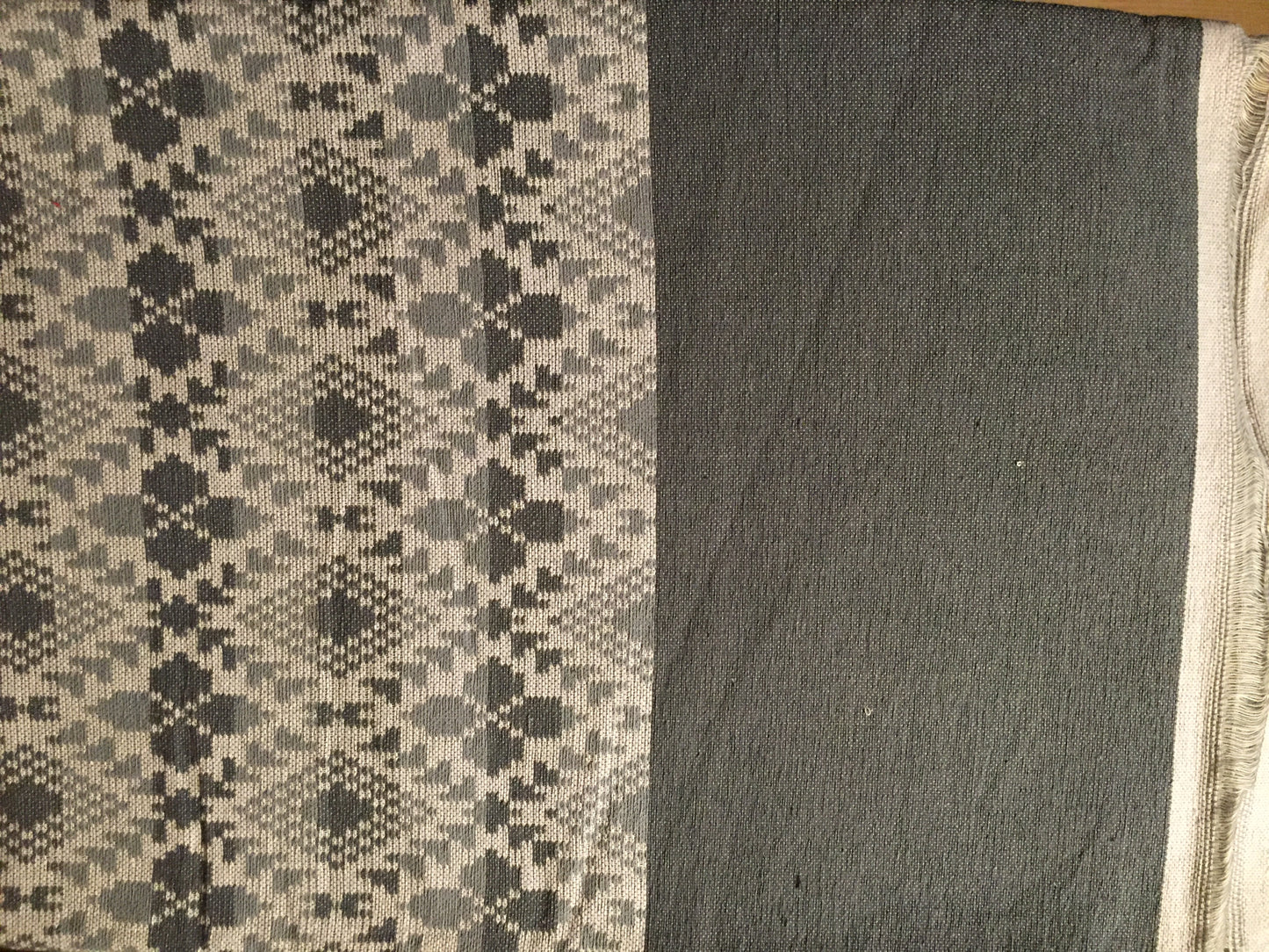 Handwoven Egyptian Cotton Bedspread - Diamond Motif - Double/Queen