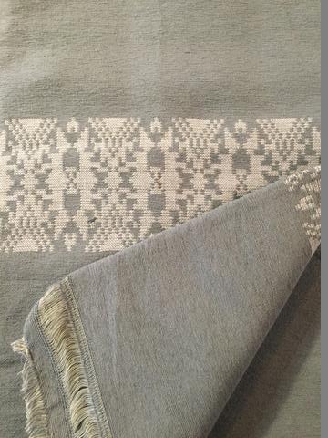 Handwoven Egyptian Cotton Bedspread - Diamond Stripes - Double/Queen