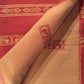Handwoven Egyptian Cotton Bedspread - Roosters & Leaves - Single
