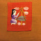 Handwoven Egyptian Cotton Cushion Cover - Hand Embroidered Art - Woman Making Cheese