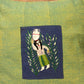 Handwoven Egyptian Cotton Cushion Cover - Hand Embroidered Art - Fellaha Carrying Water Jar