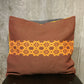 Handwoven Egyptian Cotton Cushion Cover - Flowers & Stars Motif