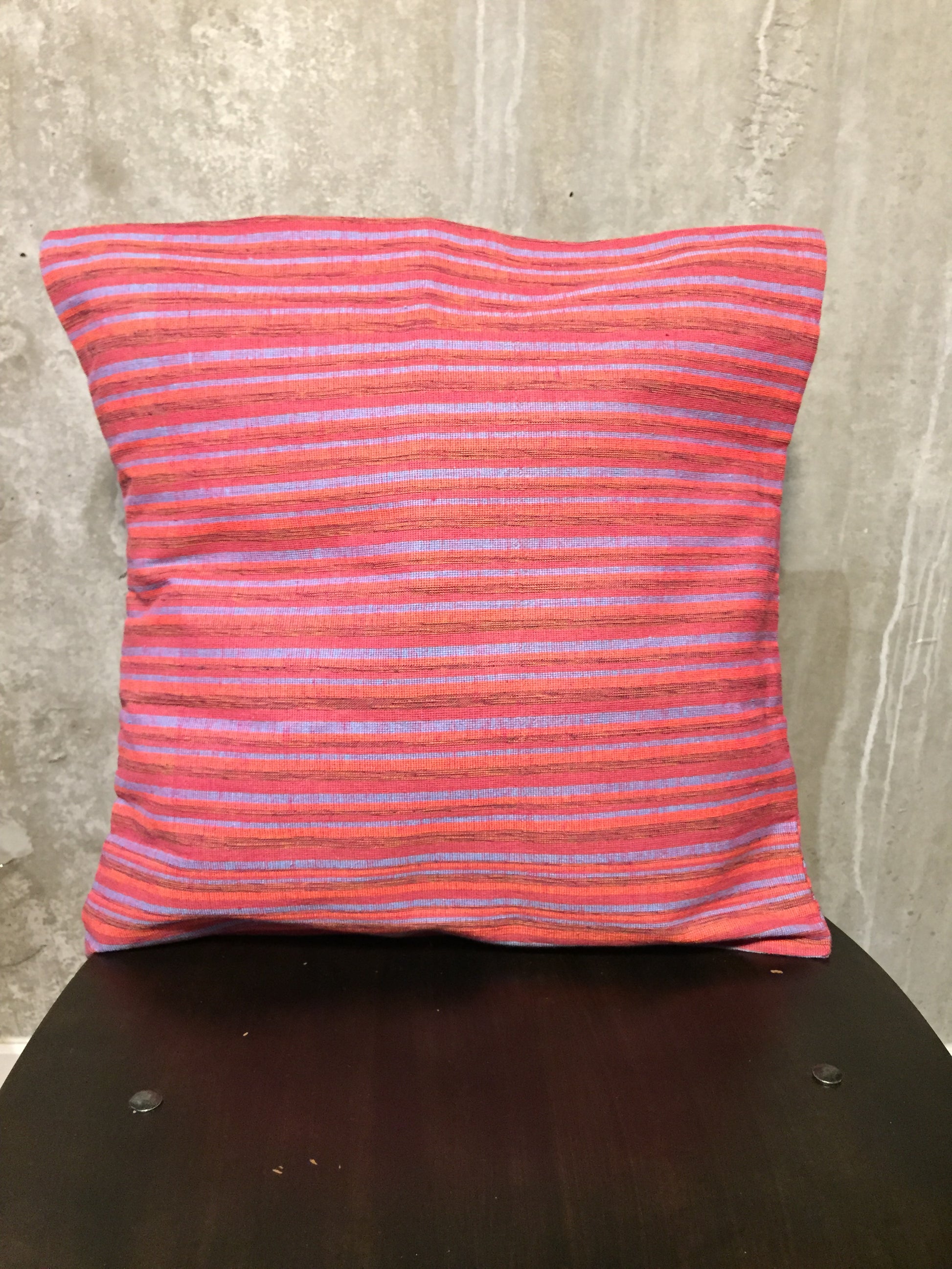 Handwoven Egyptian Cotton Cushion Cover - Striped - Dandarah