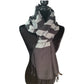 Horizontally Striped Handwoven Scarf - Black & Gray