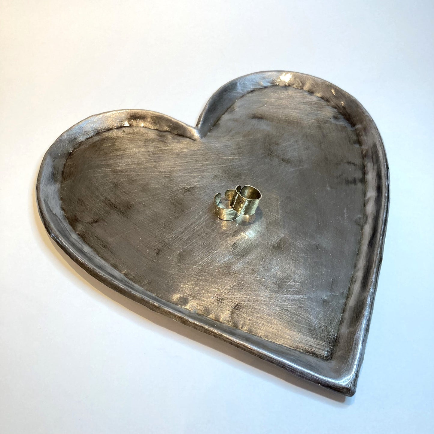 Heart Metal Serving Tray