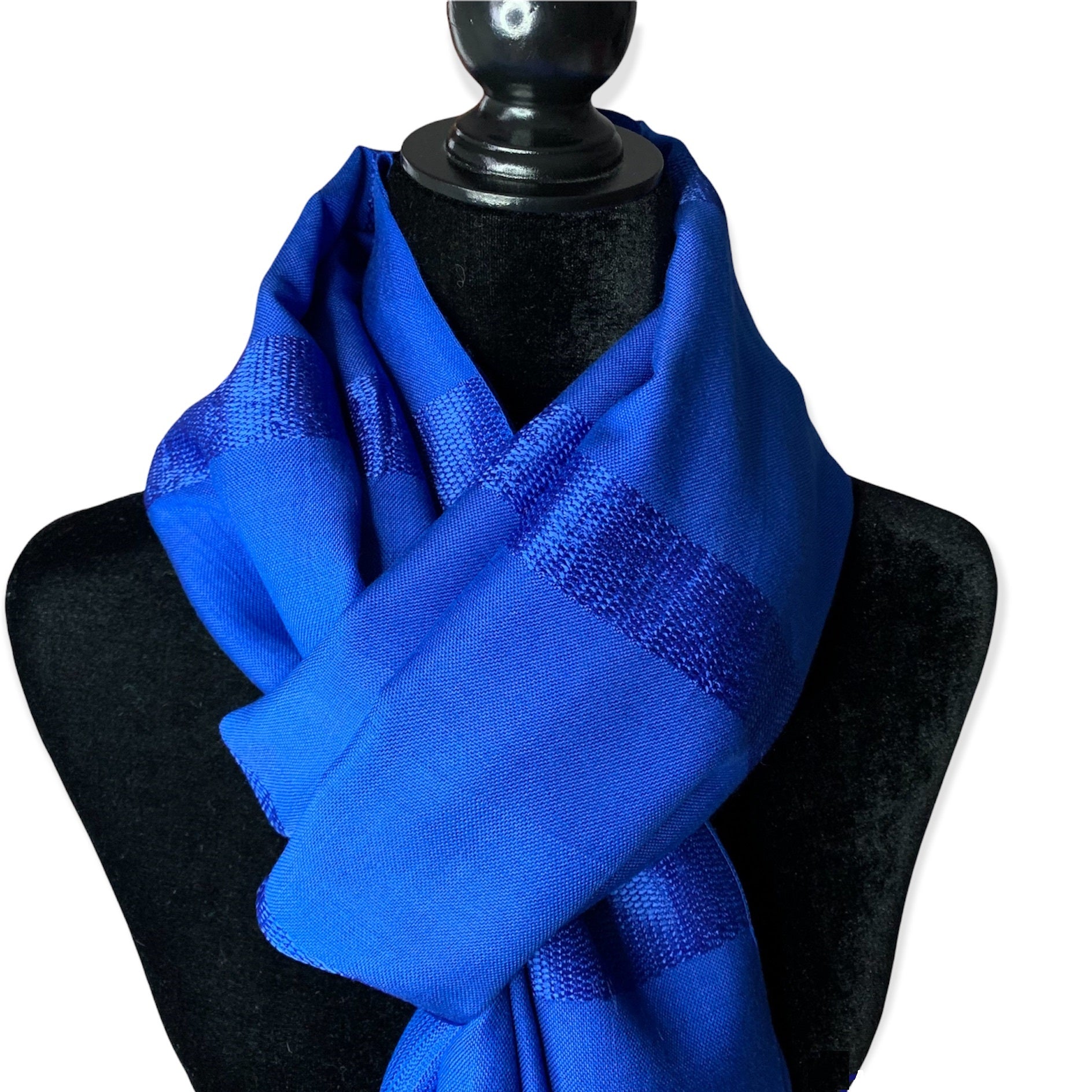 Helyat Handwoven Scarf Blue