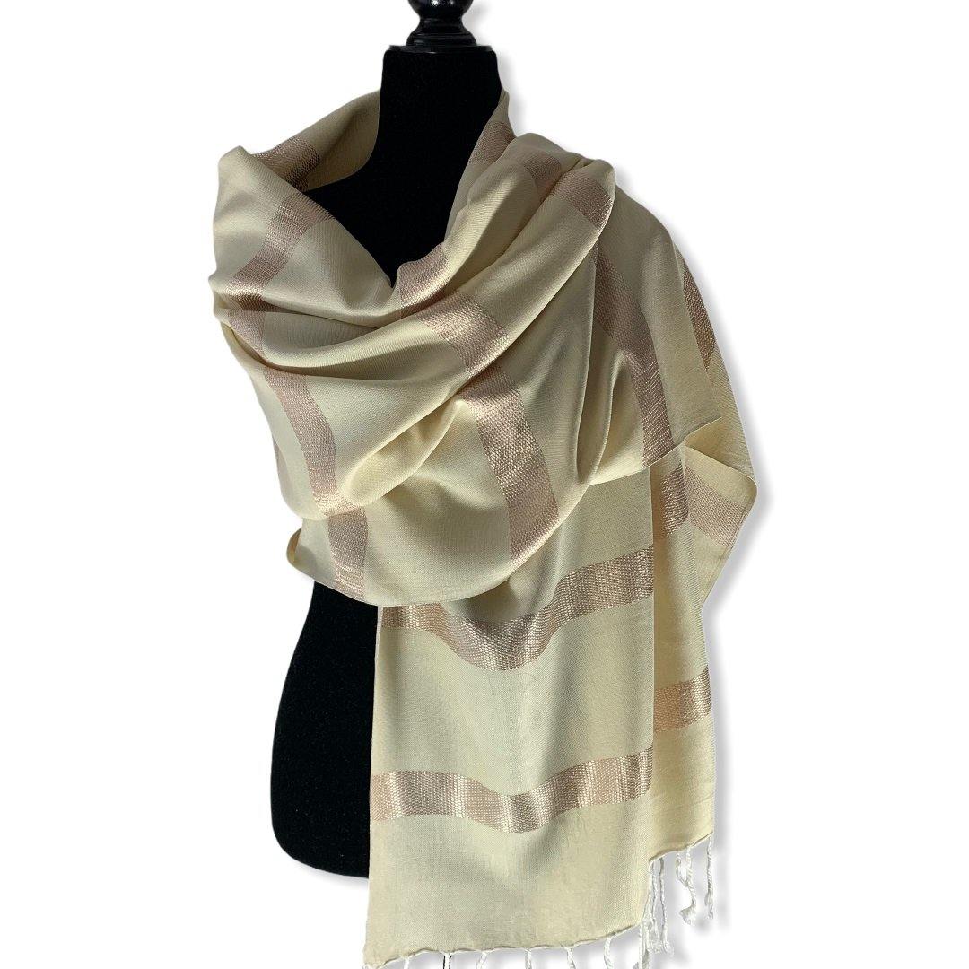 Helyat Handwoven Shawl - Alabaster