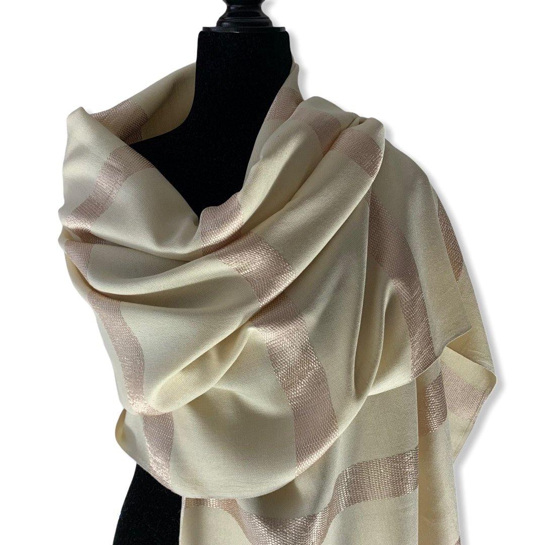 Helyat Handwoven Shawl - Alabaster