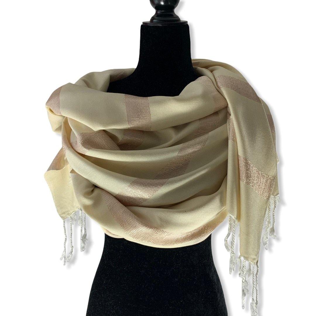 Helyat Handwoven Shawl - Alabaster