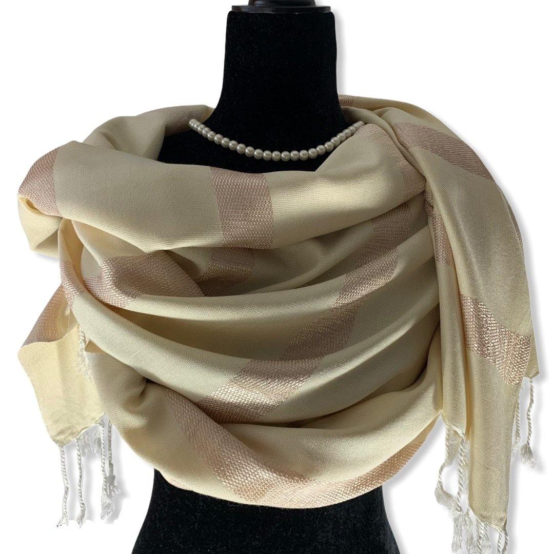 Helyat Handwoven Shawl - Alabaster