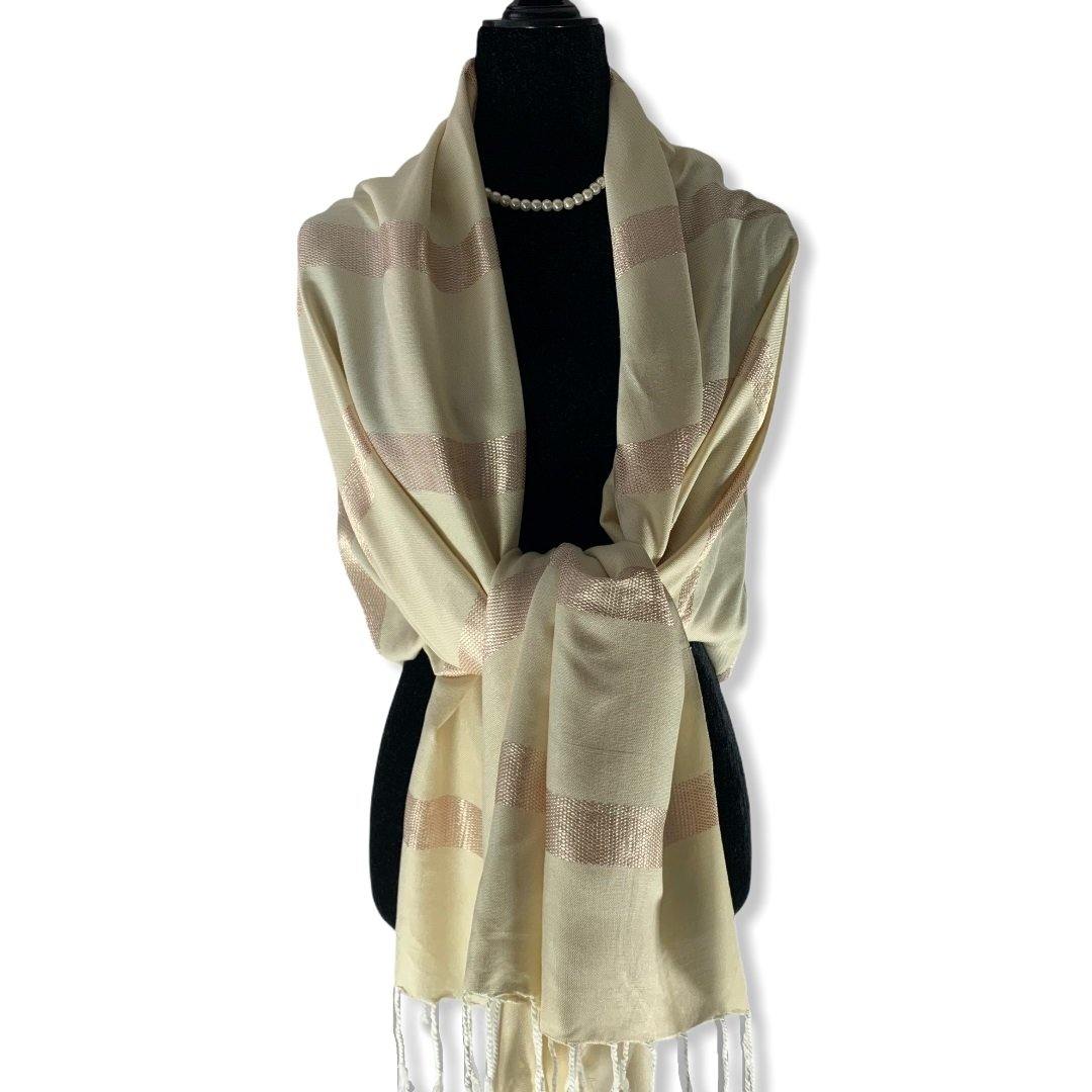 Helyat Handwoven Shawl - Alabaster