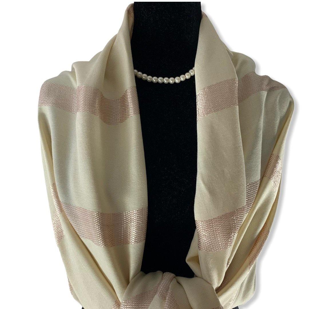 Helyat Handwoven Shawl - Alabaster