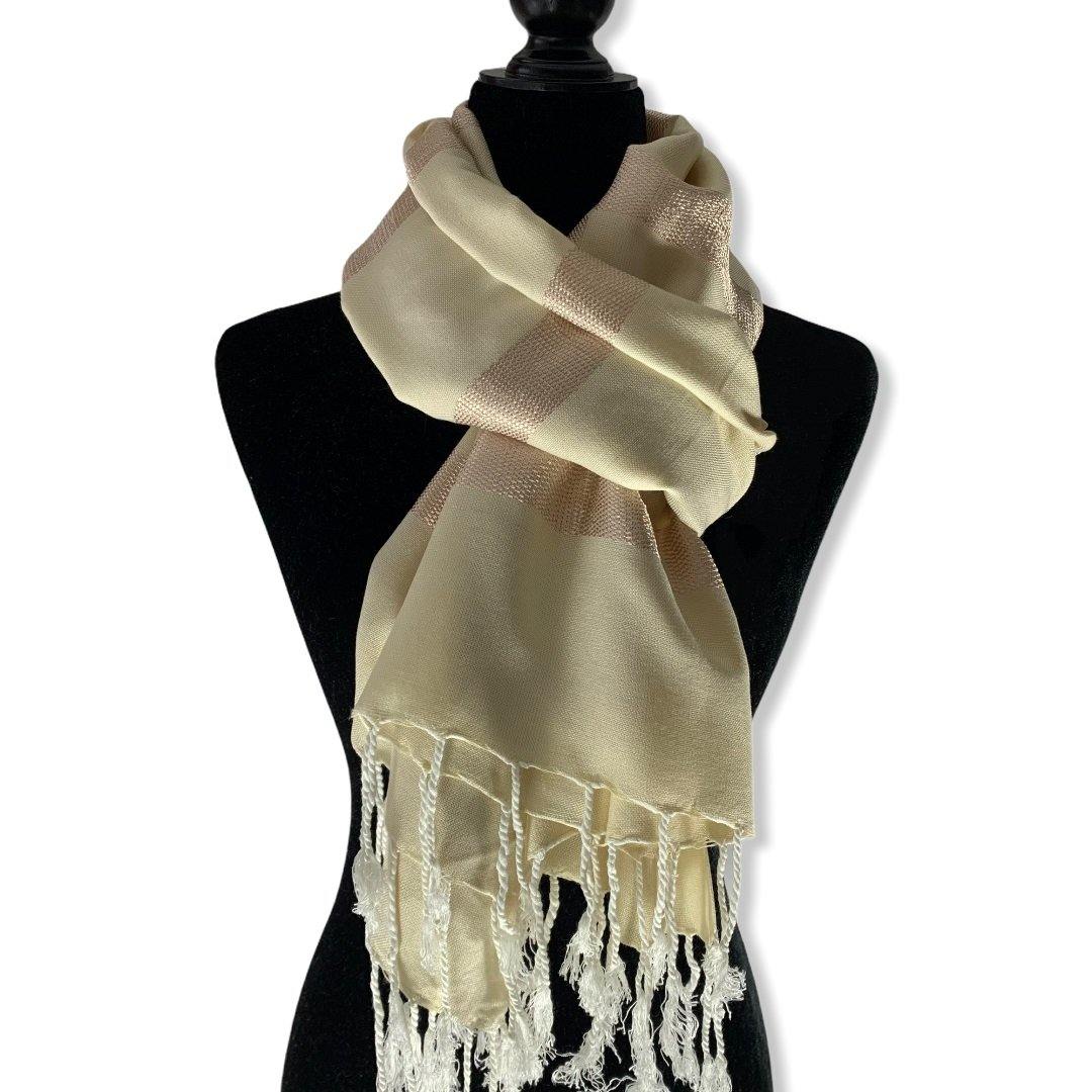 Helyat Handwoven Shawl - Alabaster