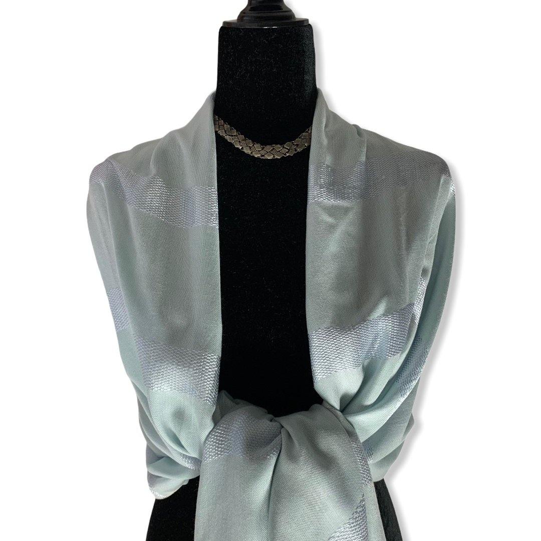 Helyat Handwoven Shawl - Light Blue
