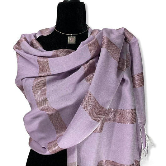 Helyat Handwoven Shawl - Light Lilac