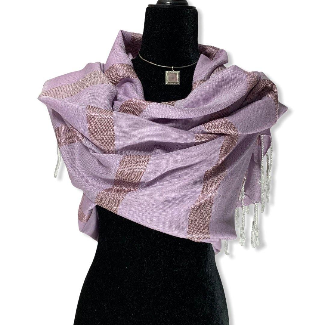 Helyat Handwoven Shawl - Light Lilac