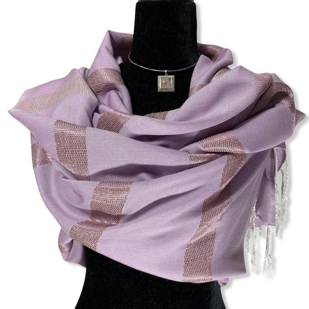 Helyat Handwoven Shawl - Light Lilac