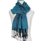 Dandarah Women's Occasion Scarves & Wraps - Artisan Made. Fair trade. Viscose blue turquoise scarf