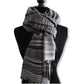 Helyat Handwoven Shawl - Variegated Shades of Gray