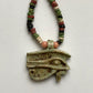Ancient Egyptian Necklace with Horus Eye Amulet