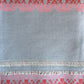 Handwoven Egyptian Cotton Bedcover: Gray & Rosewood Diamonds - Double/Queen