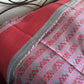 Handwoven Egyptian Cotton Bedcover: Gray & Rosewood Diamonds - Double/Queen