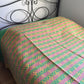 Handwoven Egyptian Cotton Bedcover: Pastel Diamonds - Double/Queen