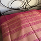 Handwoven Egyptian Cotton Bedcover: Pink & Beige Roosters & Leaves - Single