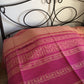 Handwoven Egyptian Cotton Bedcover: Pink & Beige Roosters & Leaves - Single