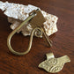 Handmade Brass Key Chain - Pigeon