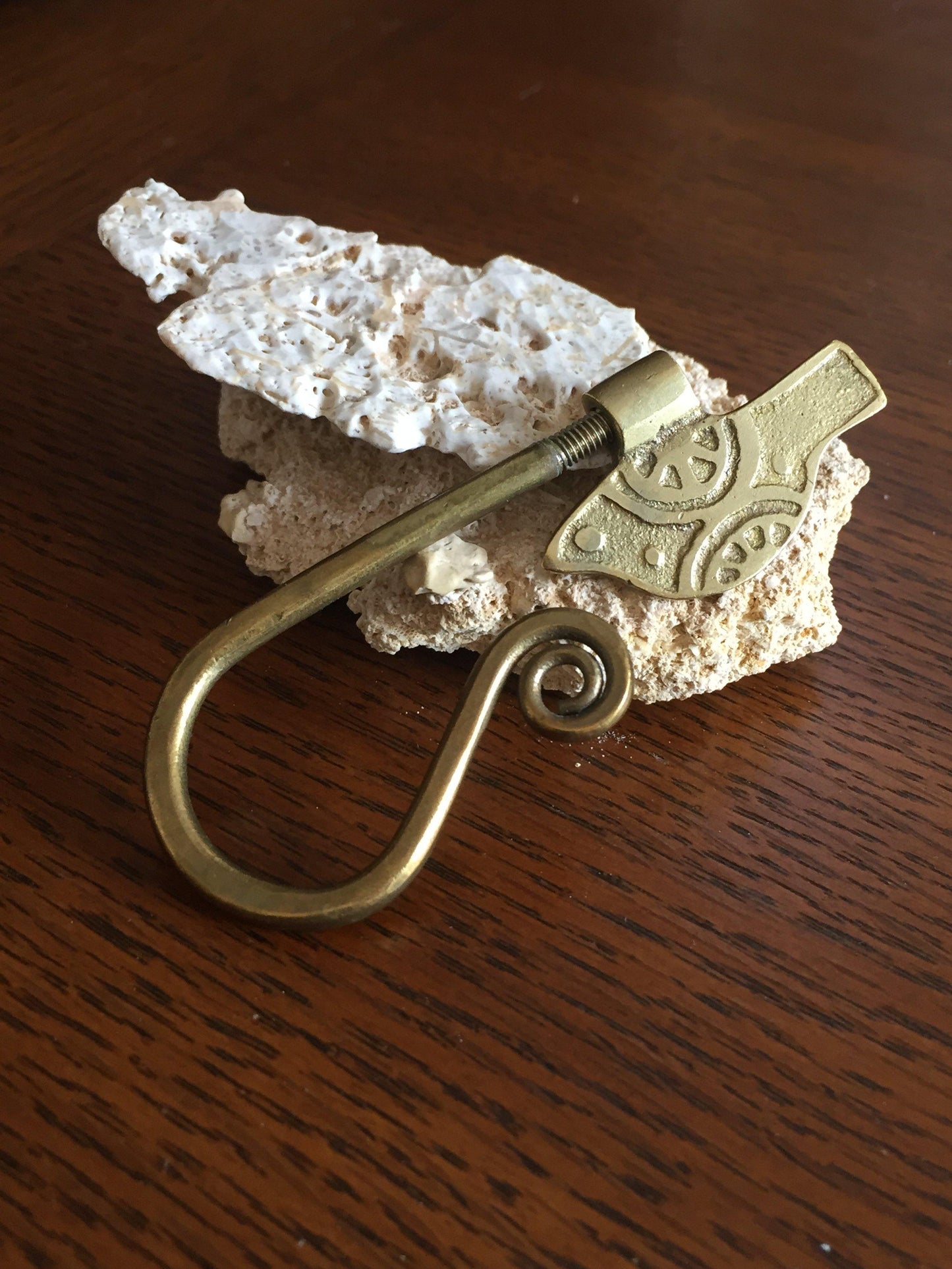 Handmade Brass Key Chain - Pigeon