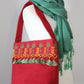 Kholoud Handcrafted Shoulder Bag with Arish Stitching - Red