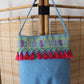 Kholoud Handcrafted Shoulder Bag with Arish Stitching - Light Blue
